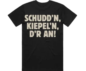 toaie tommy - tshirt - wit logo - schuddn - achter
